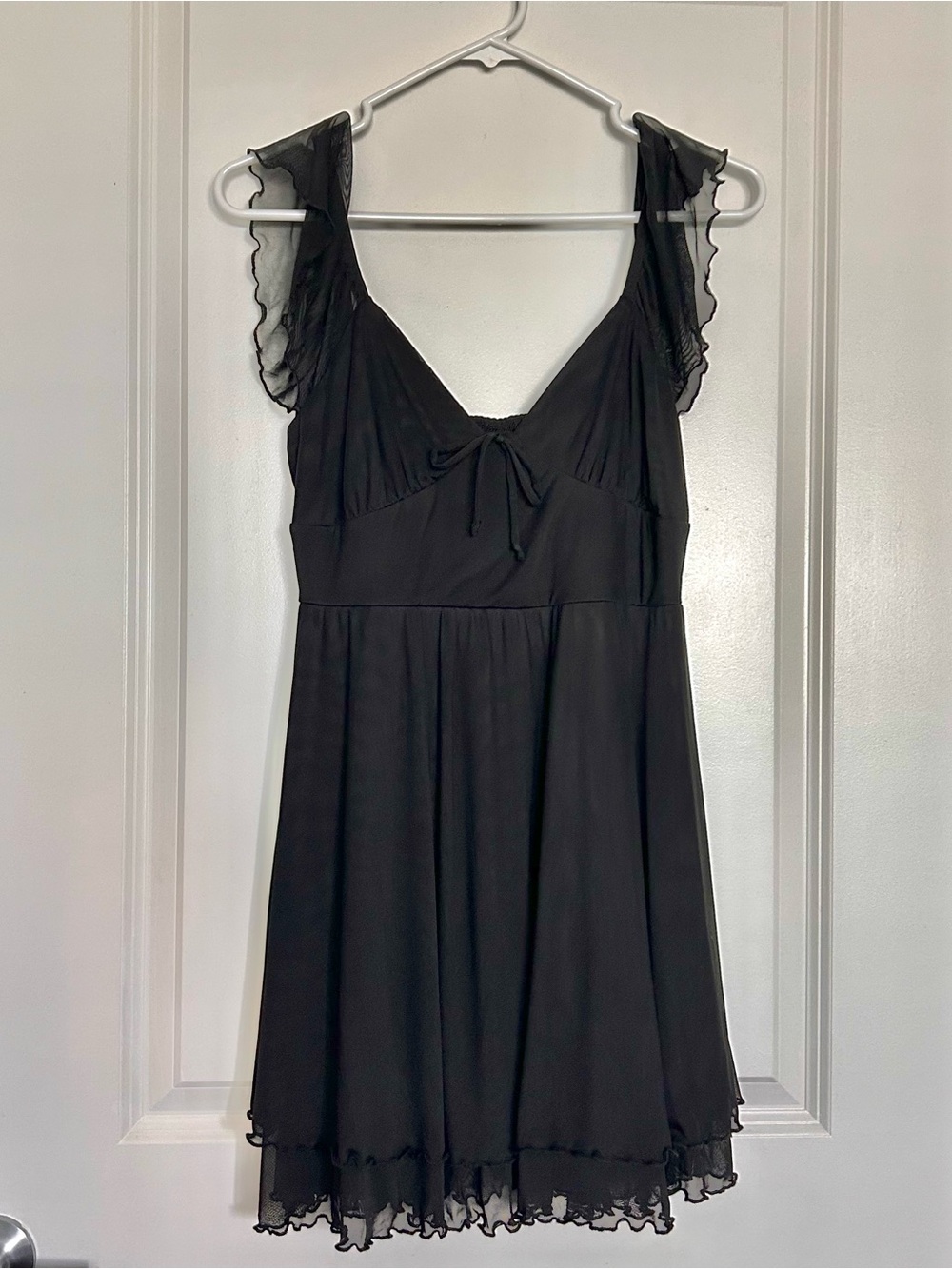 Wild Fable (S) NWOT Black Babydoll Chiffon Mini Dress